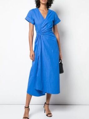 strapless open back dress ALC Moira Matte Pleated Maxi Dress  Cloomers